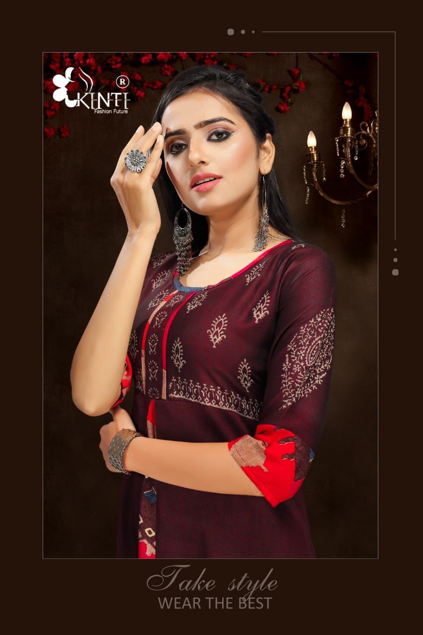 Kinti Colour Fountain 3 Fancy Ethnic Wear Rayon Anarkali Kurti Collection